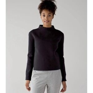 Lululemon City Bound Turtleneck Sweater Womens 4 Black Pullover NWOT Activewear
